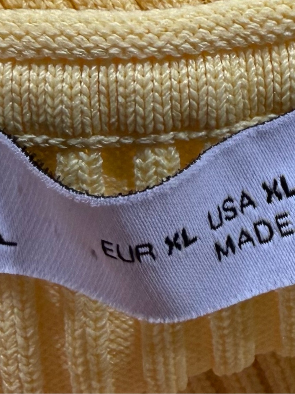 Zara Yellow Ribbed Midi Dress - Picture 7 of 10